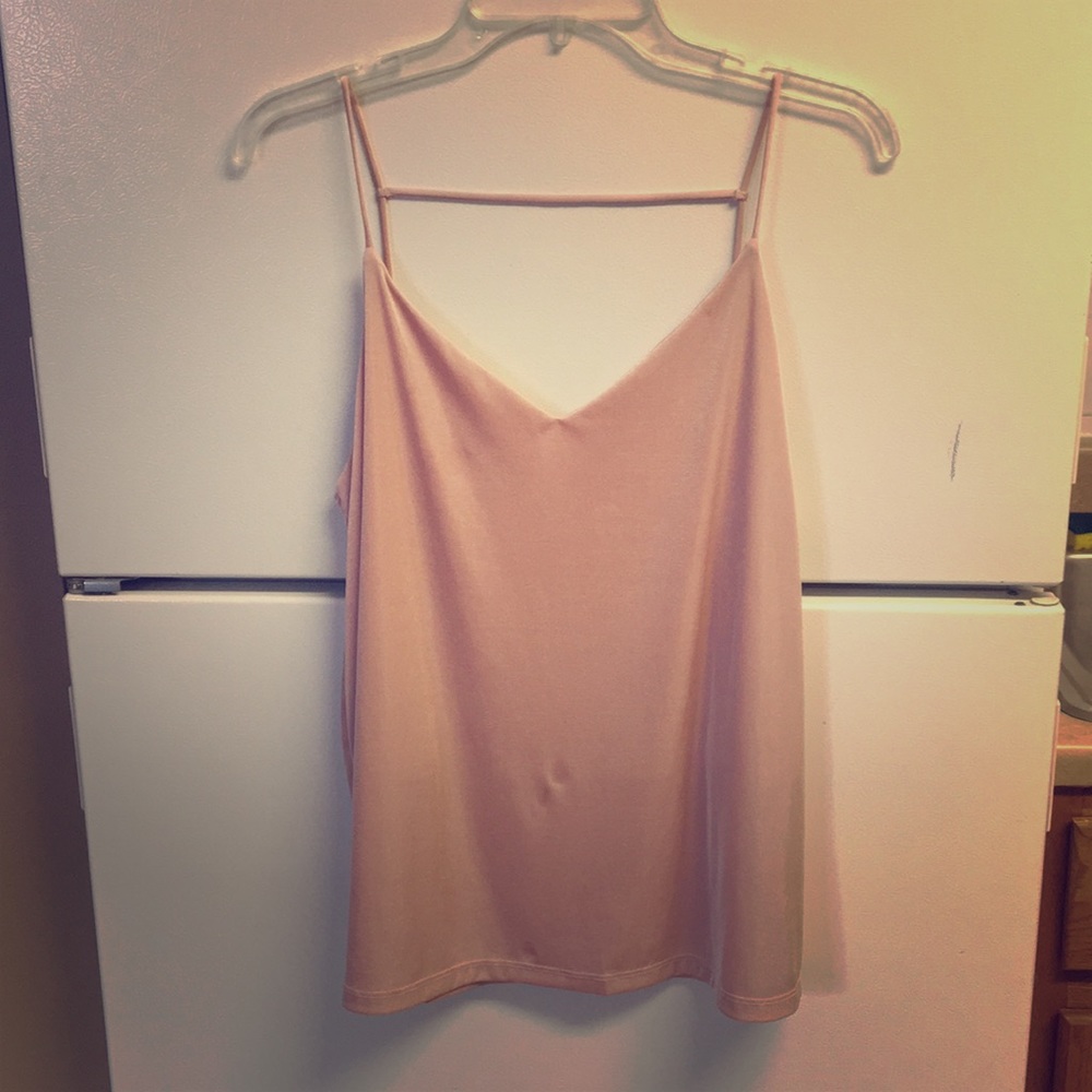 Silky peachy tank
